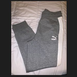 Gray Puma Joggers Women Size Medium